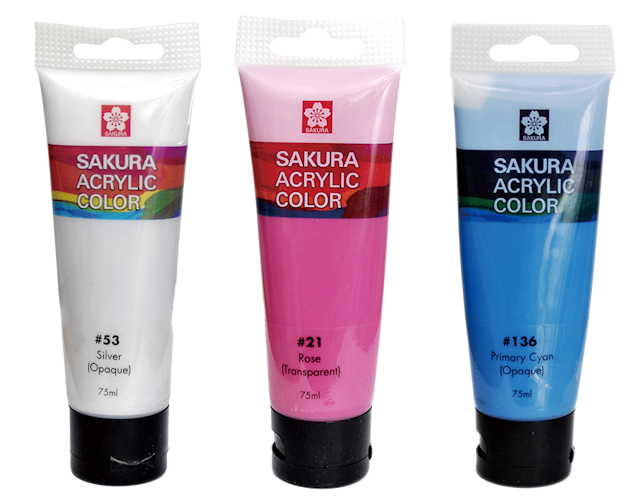 Sakura Acrylic Paint Tubes 1