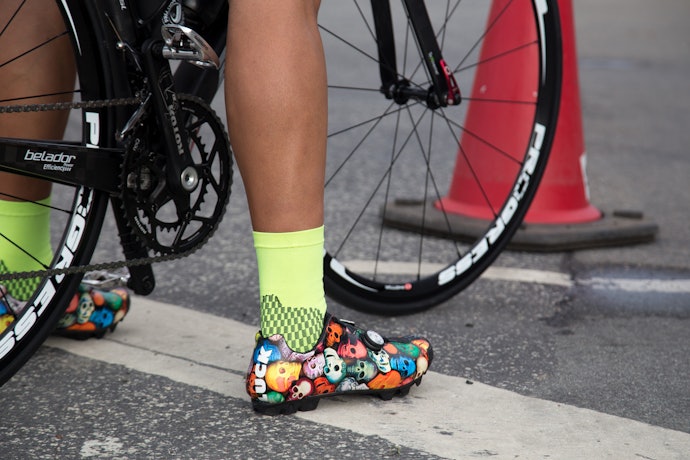 Lycra Gives Stretch to Cycling Socks, Making Them More Aerodynamic