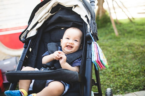 A 5-Point Harness Keeps Your Child Secure Inside the Stroller