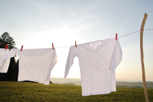 To Brighten White Garments, Select a Laundry Detergent That Has a Whitening Formula