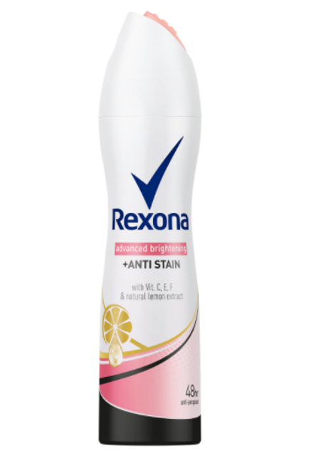 Rexona Women Deodorant Spray Advanced Brightening + Anti-Stain 1