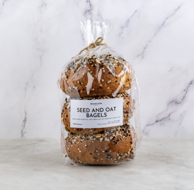Wildflour Seed and Oats Bagel 1
