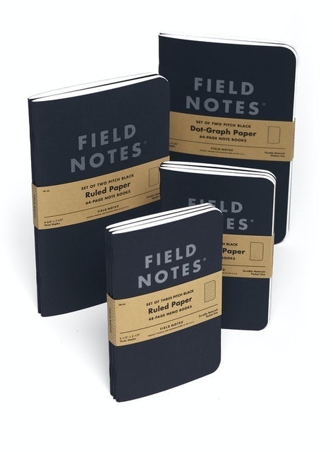 Field Notes Pitch Black Note Book 1