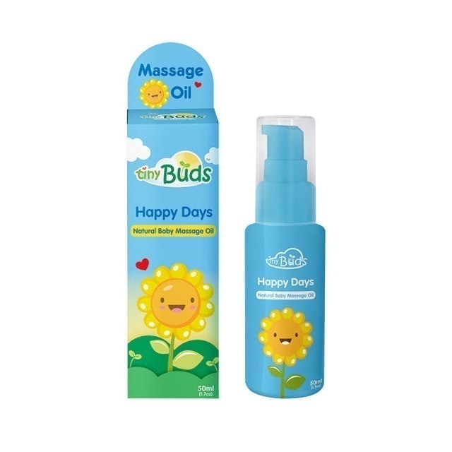 Tiny Buds Happy Days Natural Sunflower Baby Oil 1