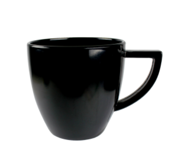 Melawares Plain Black Coffee Mug 1