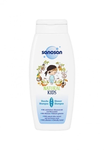 Sanosan Organic Natural 2in1 Kids Shower & Shampoo 1