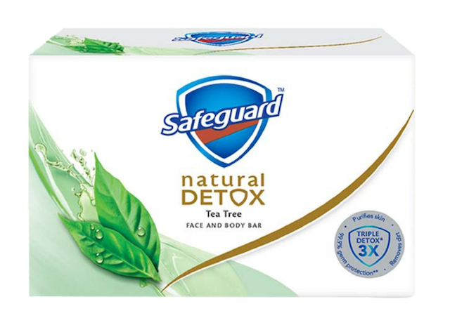 Safeguard Detox Tea Tree Bar Soap 1