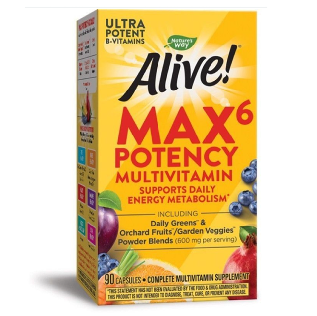 Vitamins Nature's Way Alive! Max6 Potency Multivitamin 1