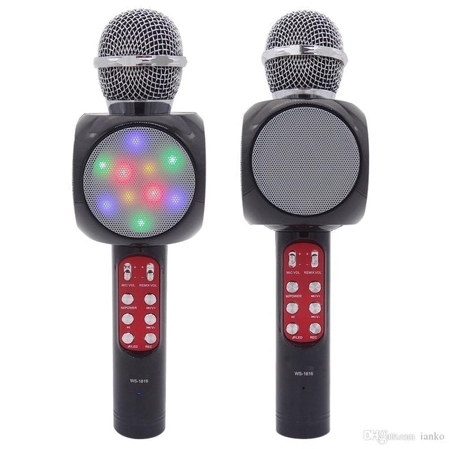 WSTER Flash LED Lights Handheld Microphone 1