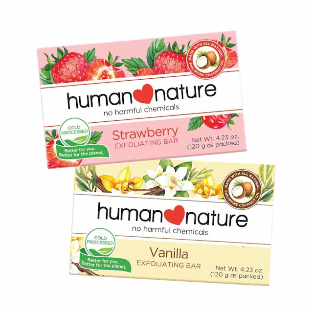Human Nature Strawberry Exfoliating Bar 1