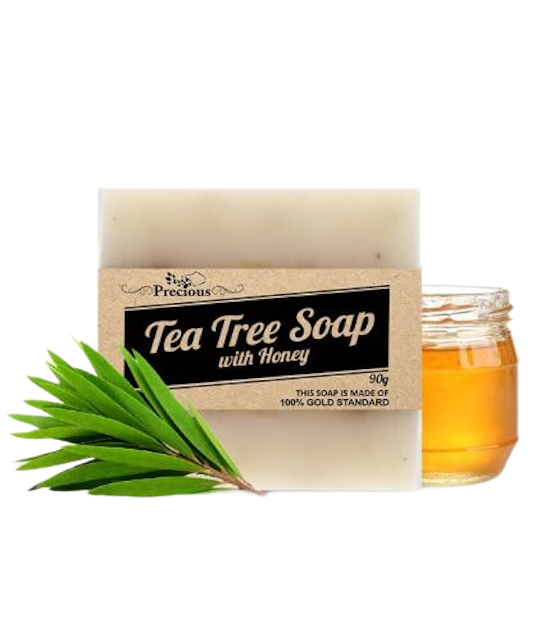 Precious Herbal Solutions 100% Organic Natural Tea Tree and Honey Soap 1