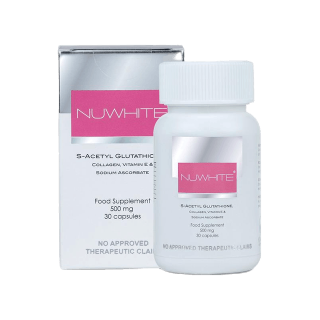 Nuwhite S-Acetyl Glutathione with Collagen, Sodium Ascorbate, and Vitamin E 1