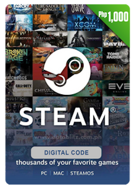 Steam PHP 1,000 Steam Wallet Digital Code  1