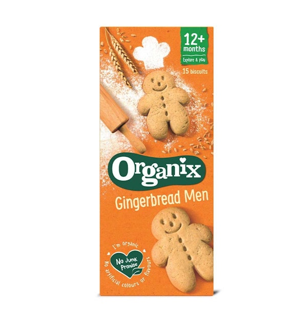 Organix Gingerbread Men Biscuits 1