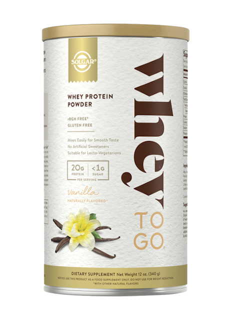 Solgar Whey to Go® Protein Powder Natural Vanilla Flavor 1