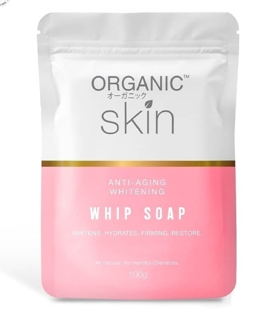 Organic Skin Anti-aging and Whitening Whip Soap 1
