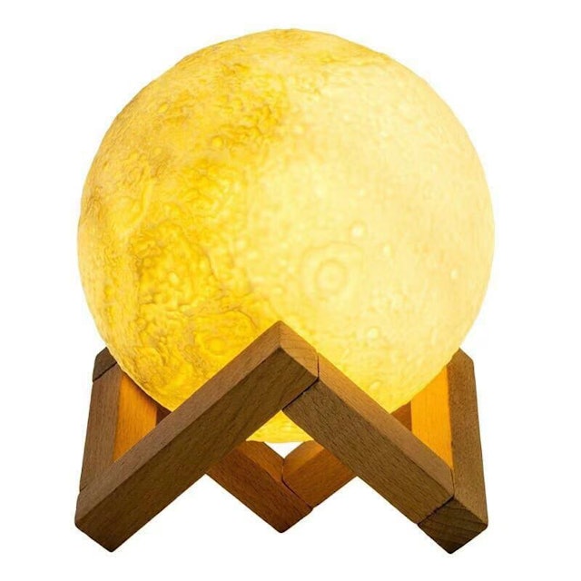 LEDSTAR Rechargeable 3D Print Moon Lamp  1