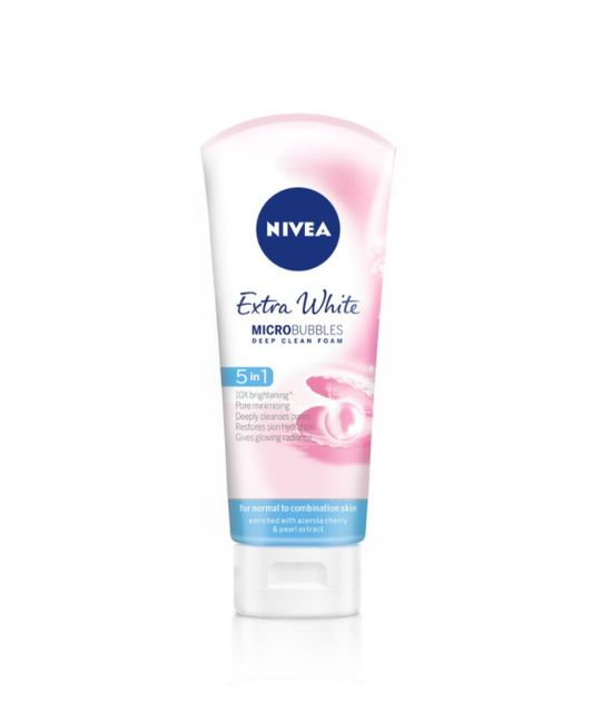 Nivea Face Cleanser Extra White 5-in-1 Deep Clean Foam 1