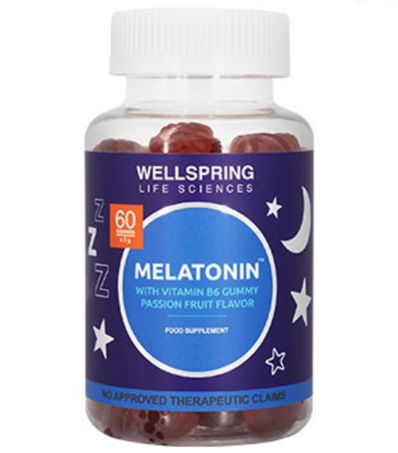 Wellspring Melatonin With Vitamin B6 Gummy Passion Fruit Flavor 1