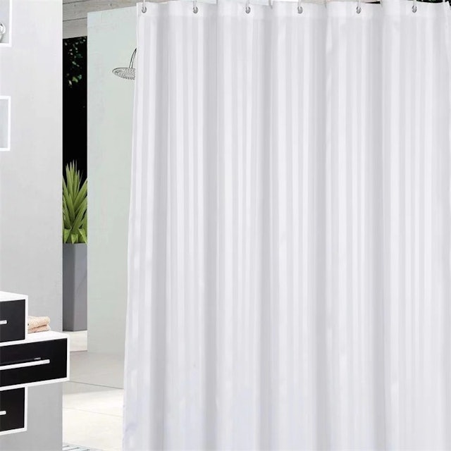 Luk Premium Quality Shower Curtain With Stripes 1