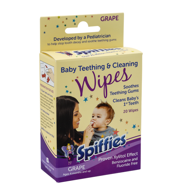 Spiffies Baby Toothwipes (Grape) 1
