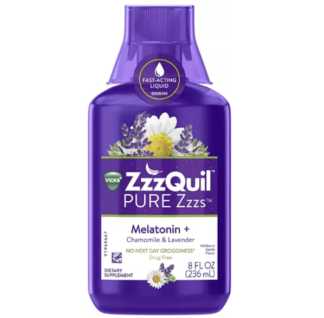 ZzzQuil Pure Zzzs Melatonin + Chamomile & Lavender 1