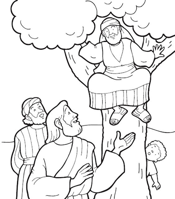 Zacchaeus Climbs A Tree to See Jesus. 1