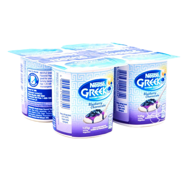 Nestlé Greek Blueberry Cheesecake Yogurt 1
