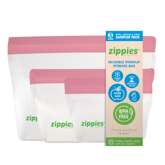 Zippies Reusable Stand Up Storage Sampler Pack 1