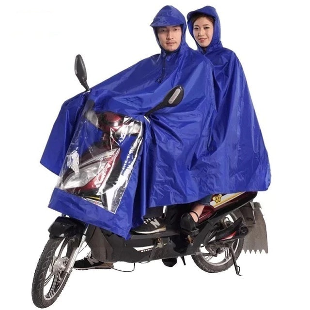 Double Waterproof Motorcycle Raincoat for Two People 1