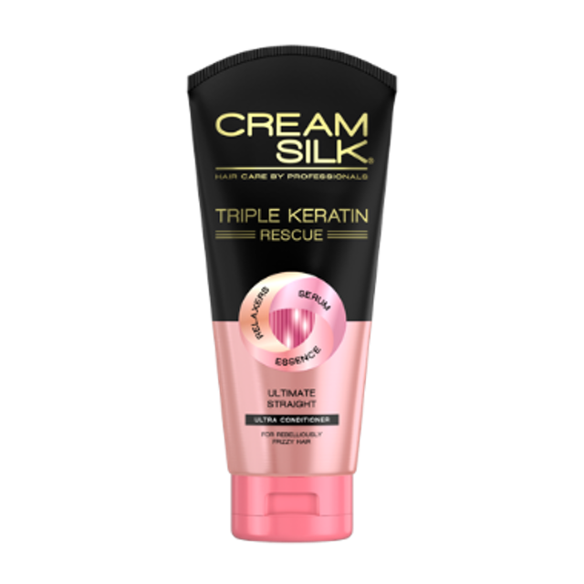 Cream Silk Triple Keratin Rescue Ultimate Straight  1