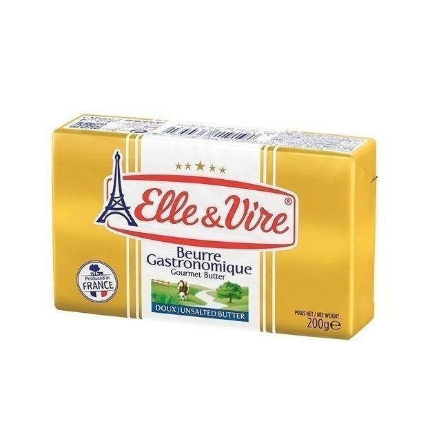 Elle & Vire Gourmet Unsalted Butter 1
